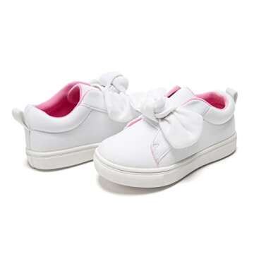 FUNKYMONKEY Girls Lightweight Sneakers for Toddlers