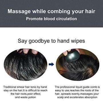 mriya Scalp Applicator Comb, Hair Oil Applicator for Medicine Scalp Head Fluid Comb Essential Oil Ha...