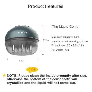 mriya Scalp Applicator Comb, Hair Oil Applicator for Medicine Scalp Head Fluid Comb Essential Oil Hair Treatment Head Scalp Massager Brush Hair Growth
