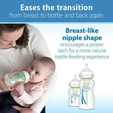 Dr. Brown's Natural Flow Preemie Flow Wide-Neck Baby Bottle Silicone Nipple, Slowest Flow, 0m+, 100% Silicone Bottle Nipple, 6 Pack