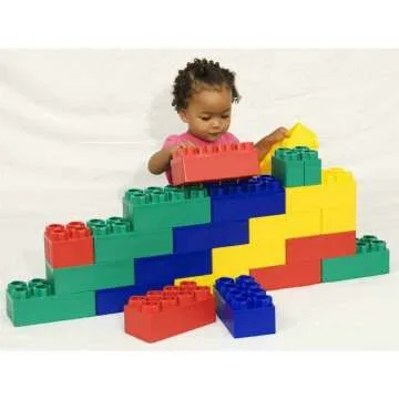 24pc Jumbo Blocks Set for Toddlers - Fun & Educational