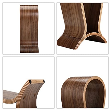 Stylish Walnut Headphone Stand for Desk Organization