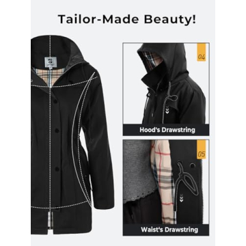 Stylish Saphirose Women's Raincoat for All Seasons