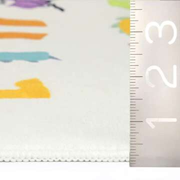 Topotdor Alphabet Kids Rug,Colorful Educational ABC Nursery Rug Ultra Soft Washable Rainbow Rugs for Bedroom Playroom Classroom,40"x70"