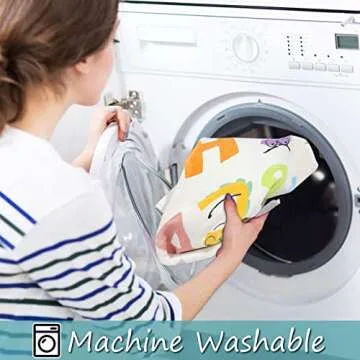 Topotdor Alphabet Kids Rug,Colorful Educational ABC Nursery Rug Ultra Soft Washable Rainbow Rugs for Bedroom Playroom Classroom,40"x70"