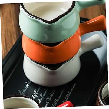 TIDTALEO 2pcs Mini Sauce Dish Coffee Creamer Coffee Syrups Flavor Dish Porcelain Dipping Dish Tiny Sauce Jug Warmer Pot Snack Dish Mini Plates Sauce Plate Cream Cup Ceramics White Baby