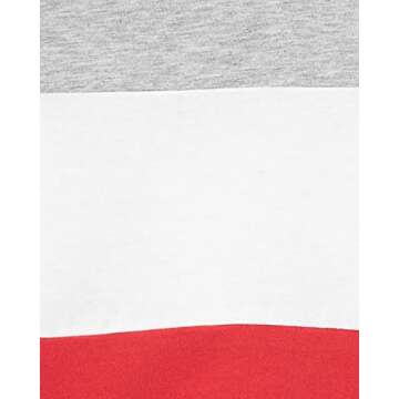 Carter's 3-Piece Giraffe Little Short Set (Grey Multi Red, 12 Months)