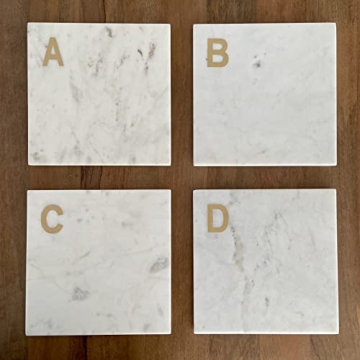 Personalized Monogram Marble Cheese Board - Unique Gift