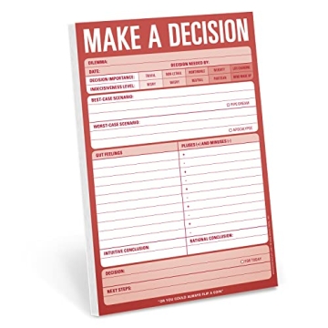 Knock Knock Make a Decision Pad - Humorous Decision-Making Tool