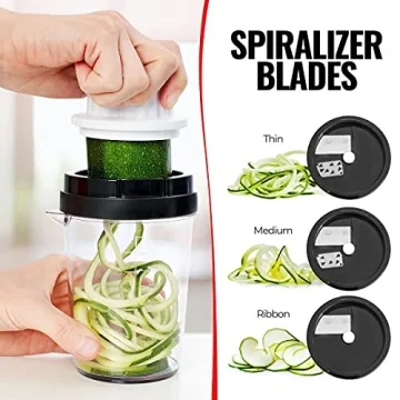 Fullstar Vegetable Spiralizer | 8 in 1 Zoodle Maker
