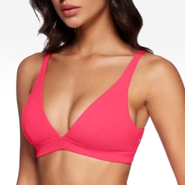 Stylish Deep V-Neck Sports Bra for Comfort and Support
