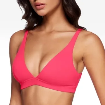 Stylish Deep V-Neck Sports Bra for Comfort and Support
