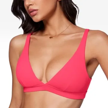 Stylish Deep V-Neck Sports Bra for Comfort and Support