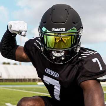 Battle Sports Camo Chrome Oxygen Football Mouthguard - Mouth Guard with Convertible Strap, Superior Airflow and Better Performance, Maximum Protection and Breathability, Works with Braces - White