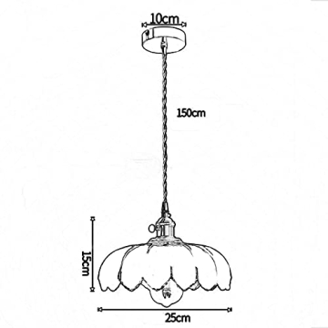 Vintage Lotus Pendant Light Farmhouse Industrial Chandelier