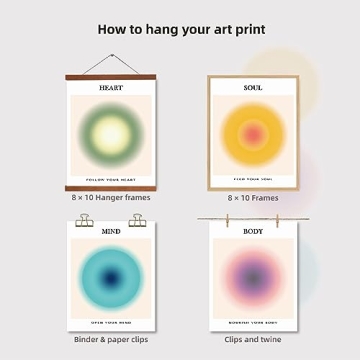 Colorful Gradient Aura Posters for Trendy Room Decor
