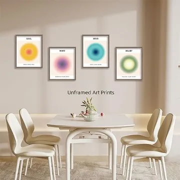Colorful Gradient Aura Posters for Trendy Room Decor