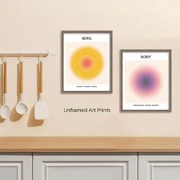 Colorful Gradient Aura Posters for Trendy Room Decor