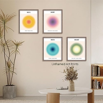 Colorful Gradient Aura Posters for Trendy Room Decor