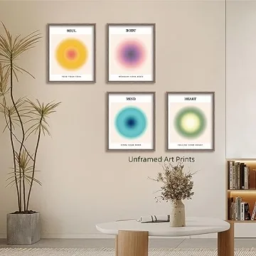 Colorful Gradient Aura Posters for Trendy Room Decor