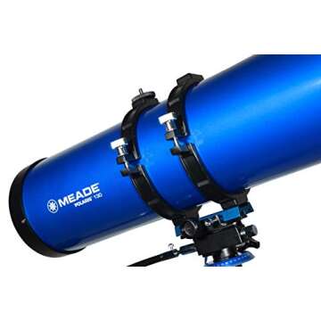 Meade Instruments – Polaris 130mm Aperture, Portable Backyard Reflecting Stargazing Astronomy Telescope for Beginners –Stable German Equatorial (GEM) Manual Mount – Observe Space & the Universe