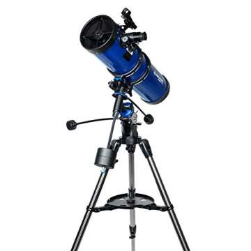 Meade Instruments – Polaris 130mm Aperture, Portable Backyard Reflecting Stargazing Astronomy Telescope for Beginners –Stable German Equatorial (GEM) Manual Mount – Observe Space & the Universe