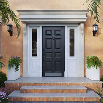 Austin Avenue Accents 24" Black Fiberglass Planter Box