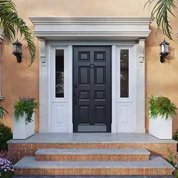 Austin Avenue Accents 24" Black Fiberglass Planter Box