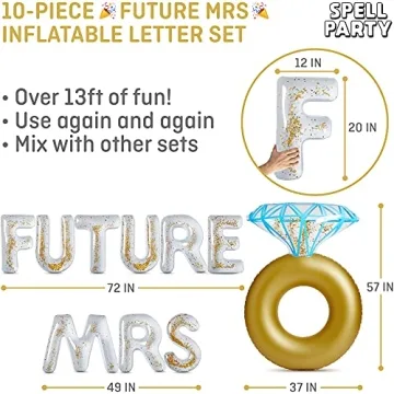 Bachelorette Pool Floats for Bridal Showers & Parties