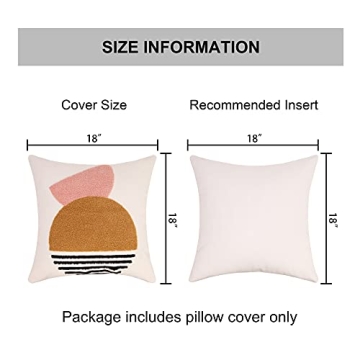 Elegant JASEN Modern Boho Throw Pillow Cover for Home Decor