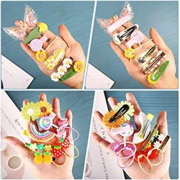 40 Cute Girly Hair Clips for Kids - XinLongTong