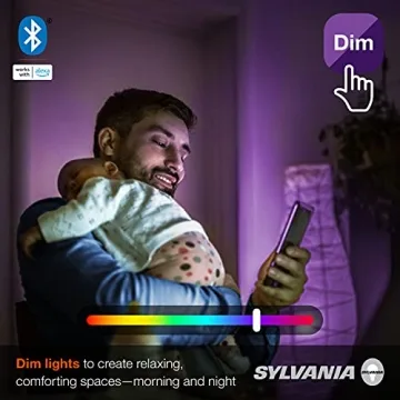 SYLVANIA Bluetooth LED Smart Bulbs - Easy Setup, RGBW Color