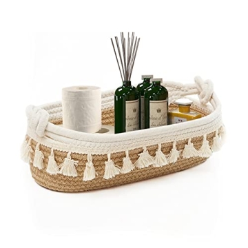 Stylish HOSROOME Woven Storage Basket for Home Decor