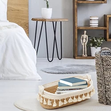 Stylish HOSROOME Woven Storage Basket for Home Decor