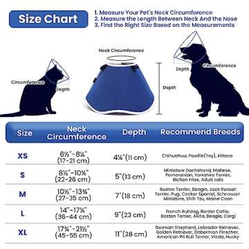 BARKLESS Dog Cones for Large Medium Dogs - Extra Soft & Adjustable Recovery Collar