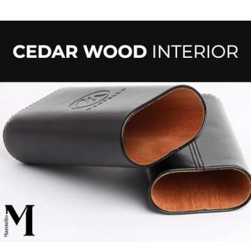 Luxury Mantello Cigar Case with Cedar Lining