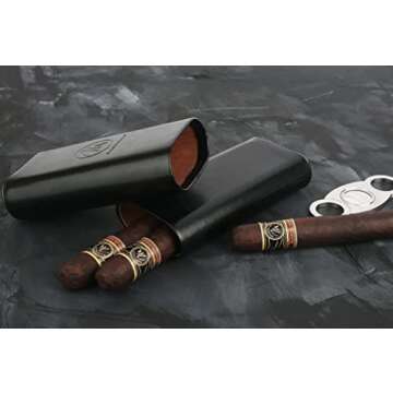 Luxury Mantello Cigar Case with Cedar Lining