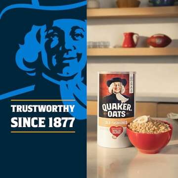 Quaker Old Fashioned Rolled Oats, Two 64oz Bags - 90 Servings