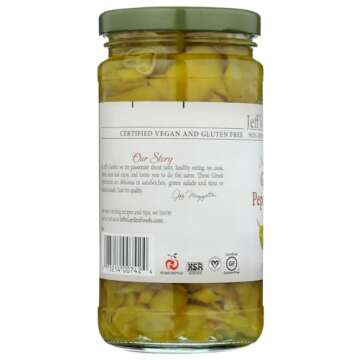 Jeffs Naturals, Golden Green Sliced Peperoncini, 12 Ounce