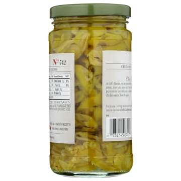 Jeffs Naturals, Golden Green Sliced Peperoncini, 12 Ounce