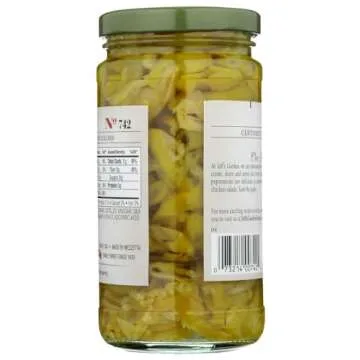 Jeffs Naturals, Golden Green Sliced Peperoncini, 12 Ounce