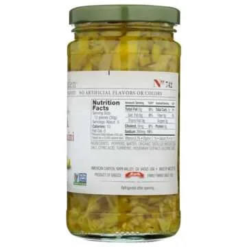 Jeffs Naturals, Golden Green Sliced Peperoncini, 12 Ounce