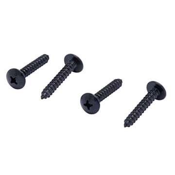 Stylish Rust-Resistant Black Wood Screws - 25 Pack