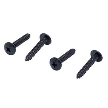 Stylish Rust-Resistant Black Wood Screws - 25 Pack