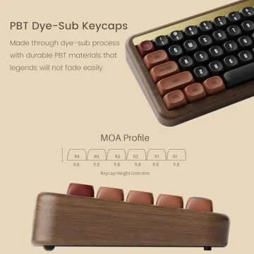 Akko MU01 Autumn Mechanical Keyboard with Walnut Case