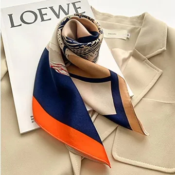 MEISEE Pure Silk Square Scarf - Elegant Head Scarf for Women