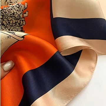 MEISEE Pure Silk Square Scarf - Elegant Head Scarf for Women