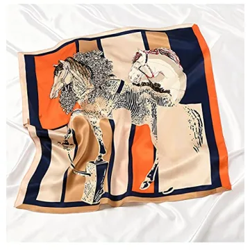 MEISEE Pure Silk Square Scarf - Elegant Head Scarf for Women
