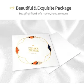 MEISEE Pure Silk Square Scarf - Elegant Head Scarf for Women