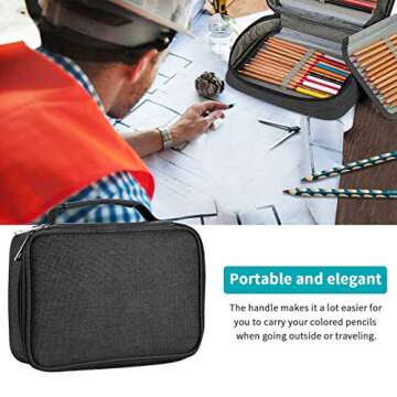 Large Capacity Pencil Case for Artists and Students